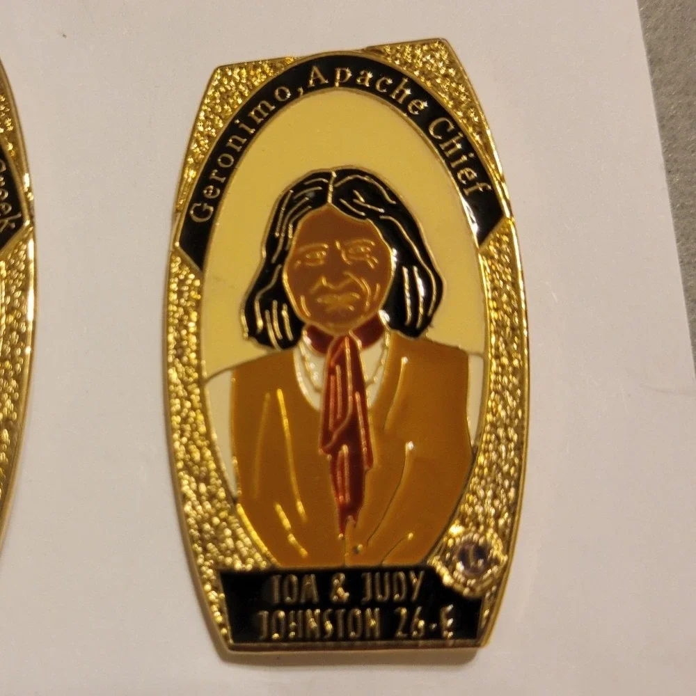 13pc Lions Club‎ International Native American Chiefs Enamel Trading Pin Set